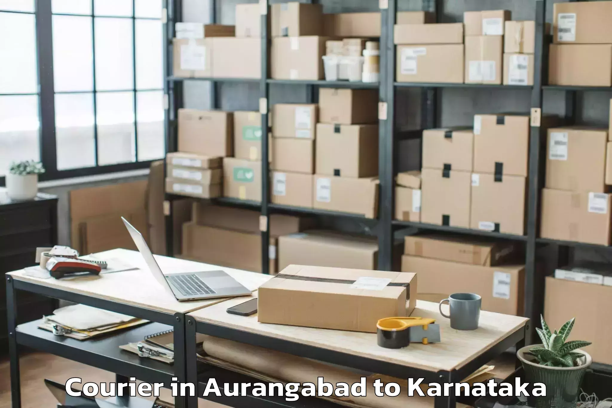 Easy Aurangabad to Panja Dakshin Kannad Courier Booking